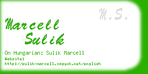 marcell sulik business card